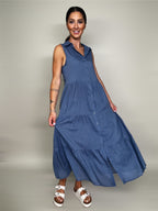 Abito Effetto Jeans