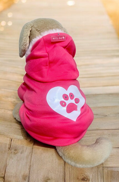 Felpa con cappuccio cane