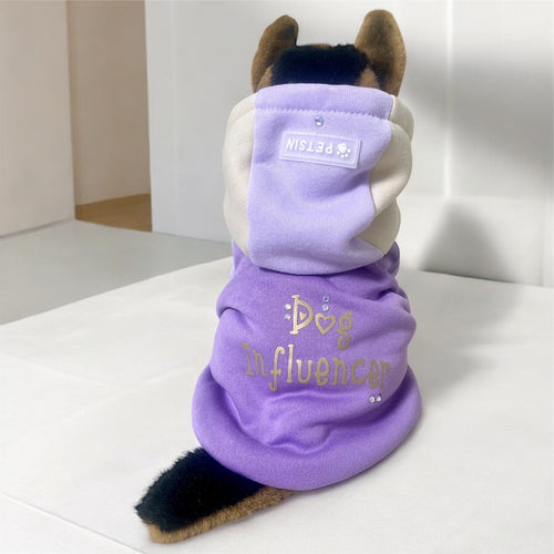 Felpa con cappuccio cane