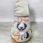 Felpa con cappuccio cane