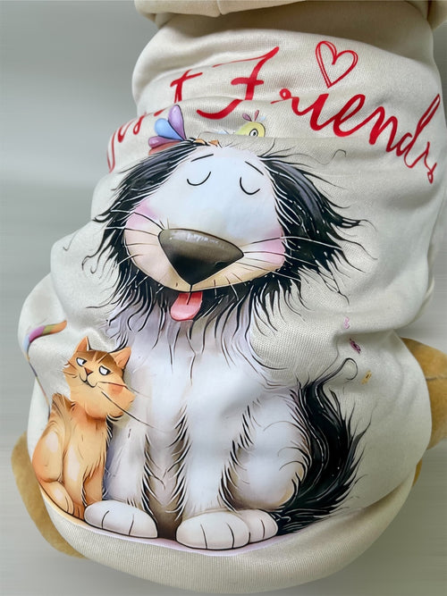 Felpa con cappuccio cane