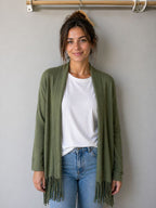 CARDIGAN CON FRANGE