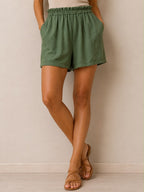 SHORTS CON ELASTICO IN VITA