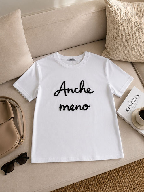 T-SHIRT CON SCRITTA