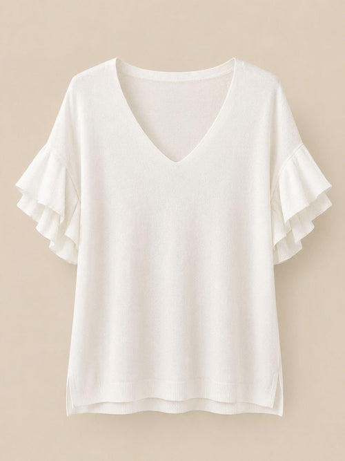 MAGLIA CON VOLANT