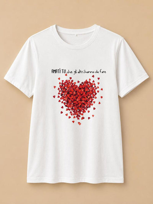 T-SHIRT CON CUORE
