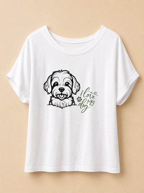 T-shirt I LOVE MY DOG
