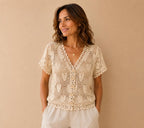 CARDIGAN TRAFORATO CON CUORI