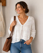 CARDIGAN CON LACCETTO
